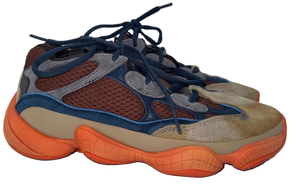adidas Yeezy 500 Enflame GZ5541 Brown Orange Blue Mens Size 6.5 w/ Box